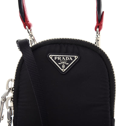 Prada Tessuto Nylon Pocket Mini Bag Black 9 of 10