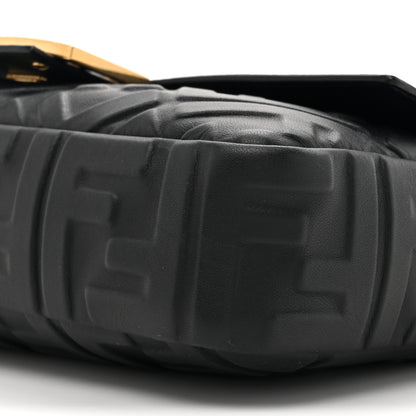 Fendi Nappa FF 1974 Embossed Baguette Black 9 of 11