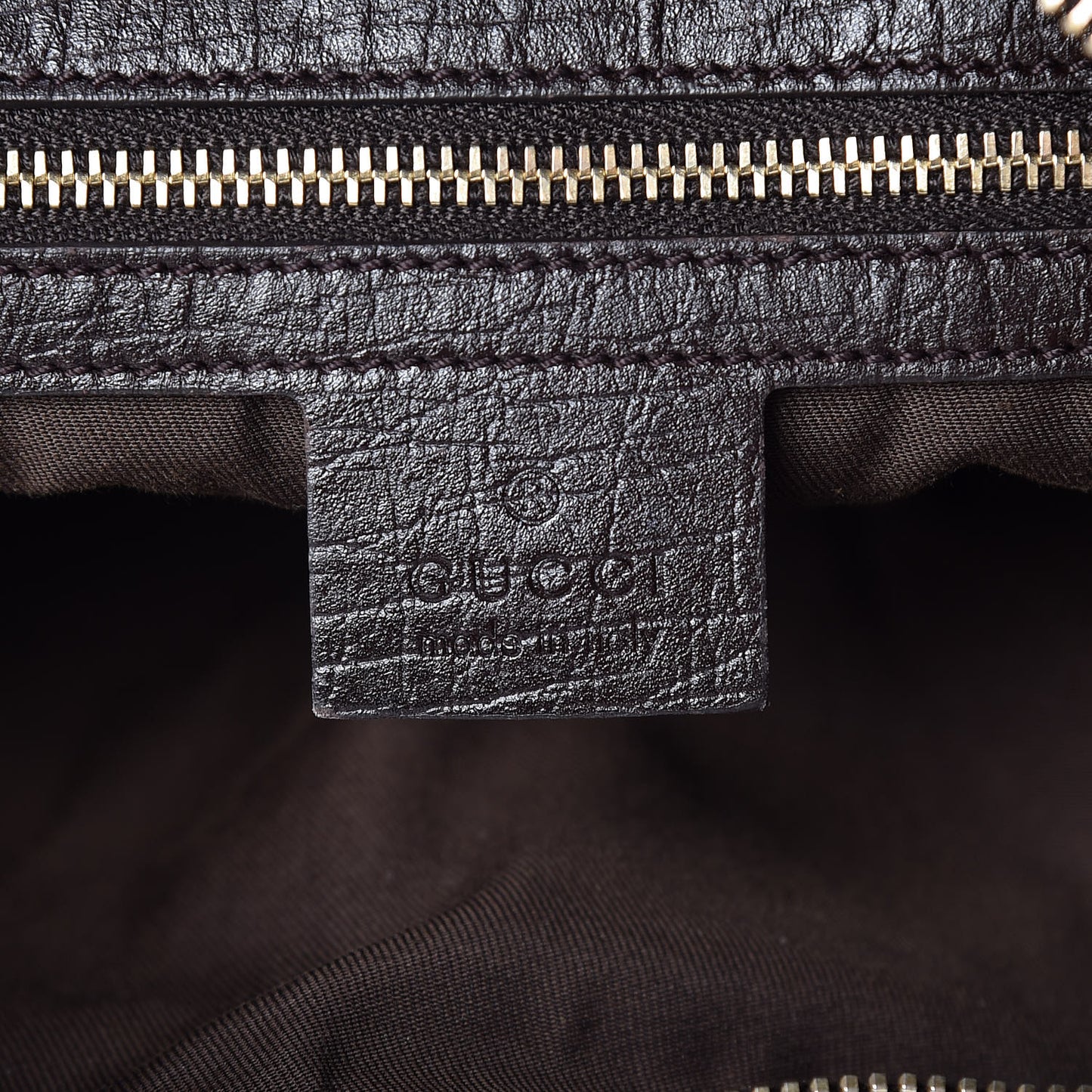 Monogram Medium Horsebit Chain Hobo Dark Brown