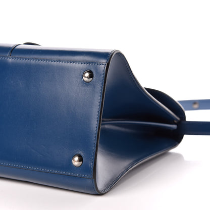 Delvaux Box Calfskin Brillant MM Satchel Blue De Prusse 6 of 17