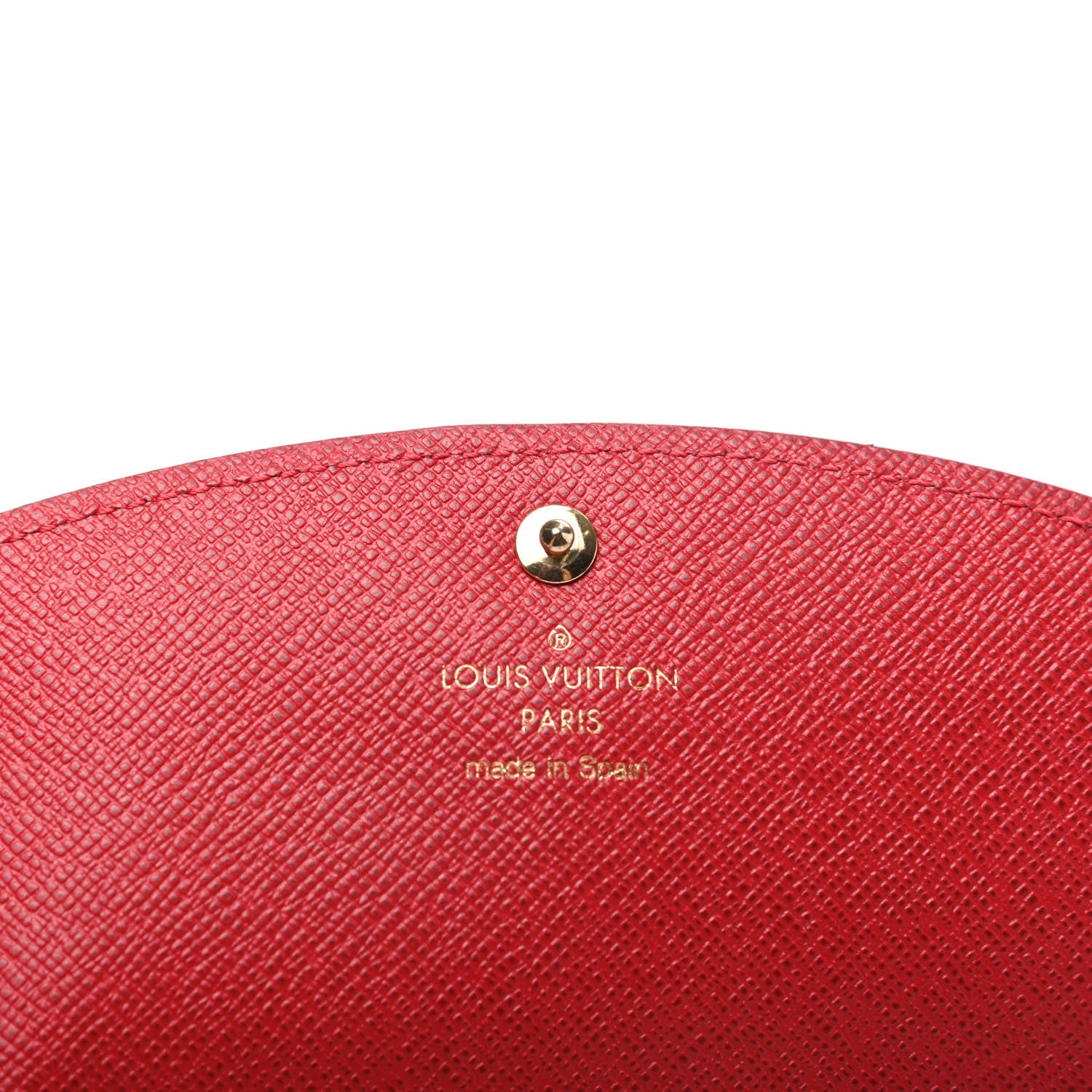 Louis Vuitton Damier Ebene Caissa Wallet Cherry 6 of 8