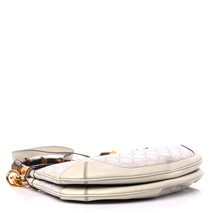 Gucci Guccissima Peggy Bamboo Top Handle Bag Mystic White 3 of 13