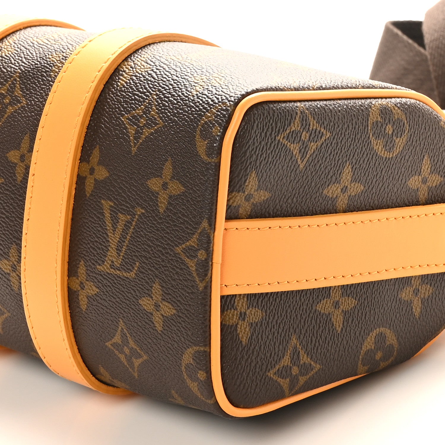 Louis Vuitton Monogram Macassar LV Colormania Keepall Bandouliere 25 Safran Yellow 9 of 9