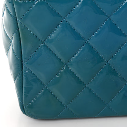 Chanel Patent Quilted Mini Rectangular Flap Turquoise 15 of 15