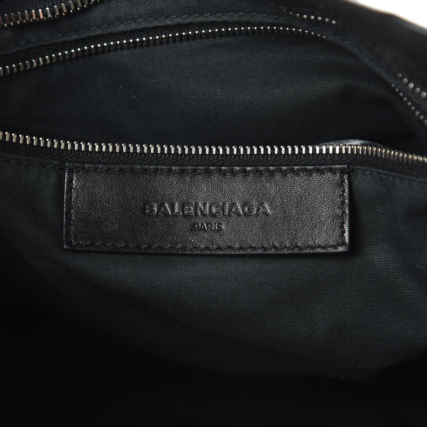 Balenciaga Chevre Silver Metallic Edge Hardware City Black 6 of 13
