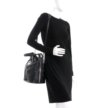 Balenciaga Veau Papier Plate Small Bucket Bag Black 2 of 8
