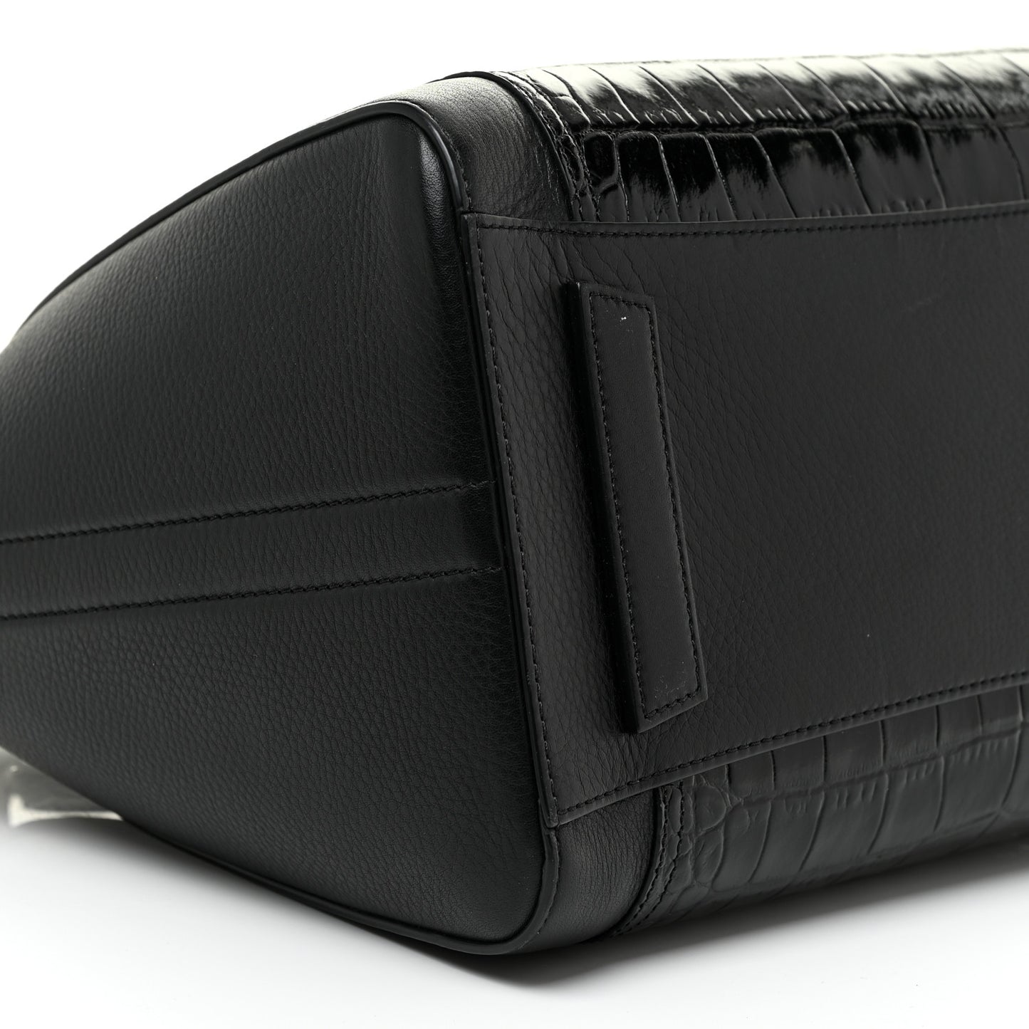 Calfskin Crocodile Embossed Medium Antigona Black