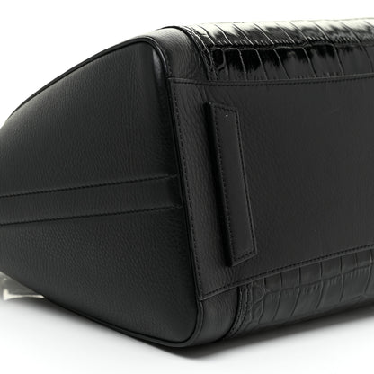 Givenchy Calfskin Crocodile Embossed Medium Antigona Black 9 of 13
