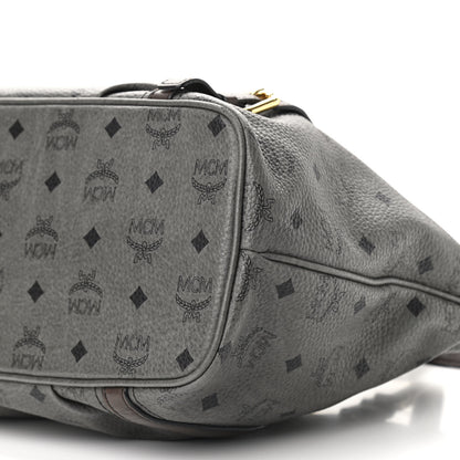 MCM Visetos Medium Essentials Shopper Tote Phantom Grey 6 of 13