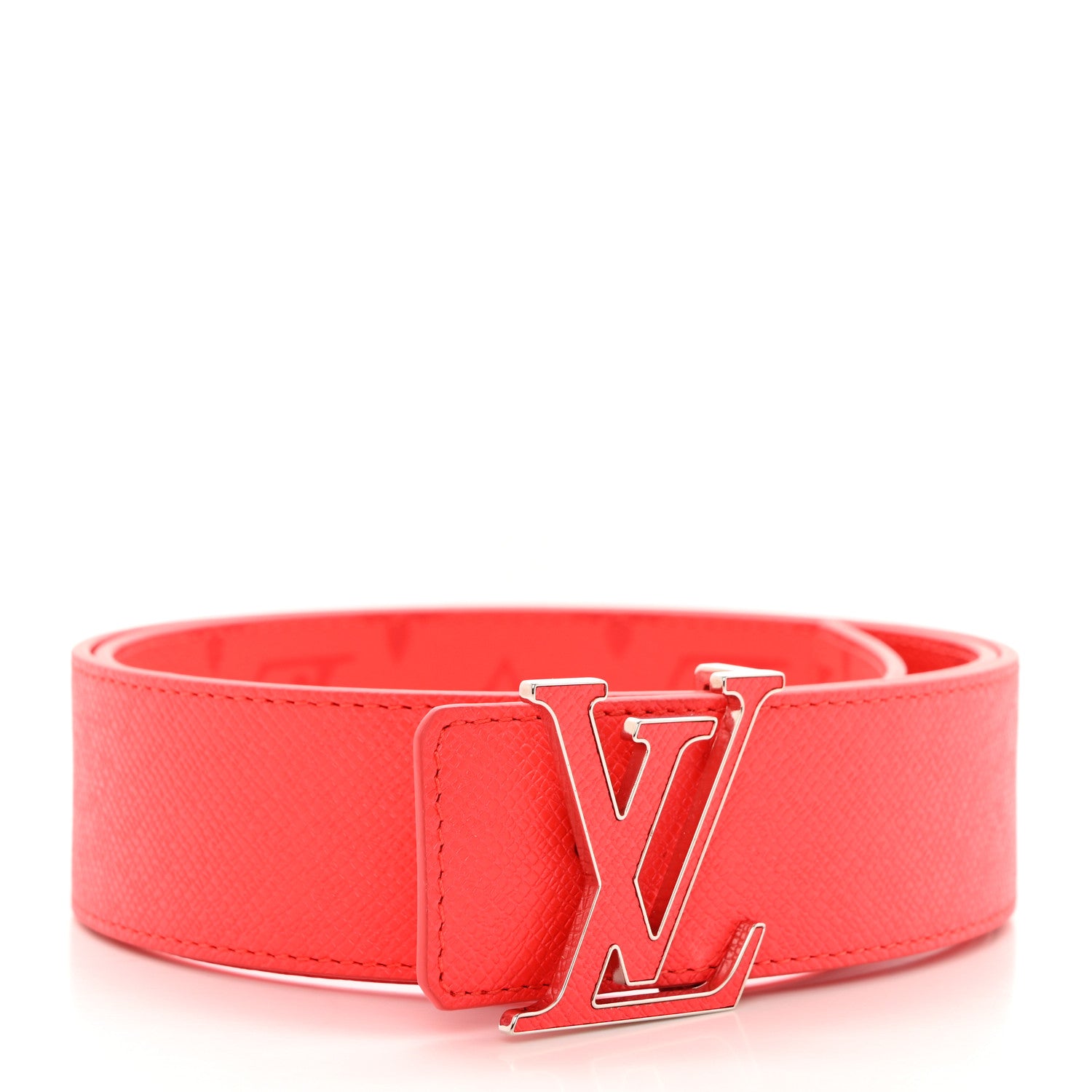Louis Vuitton Monogram Taigarama 40mm Reversible LV Initiales Belt 90 36 Fire Red 2 of 6