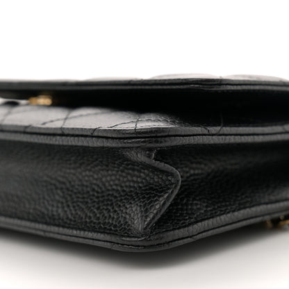 Chanel Caviar Quilted Wallet On Chain WOC Black 10 of 11