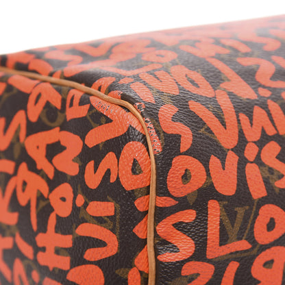 Louis Vuitton Monogram Graffiti Speedy 30 Orange 9 of 16