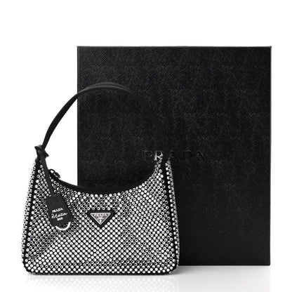Prada Satin Crystal Mini Re-Edition 2000 Bag Cristal 8 of 8