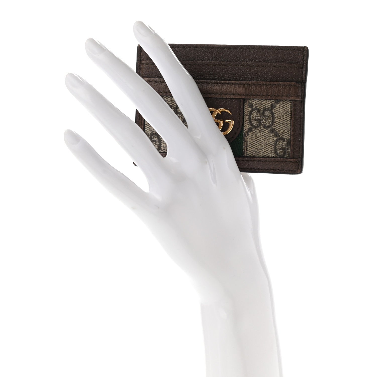 Gucci GG Supreme Monogram Ophidia Card Holder Brown 2 of 10