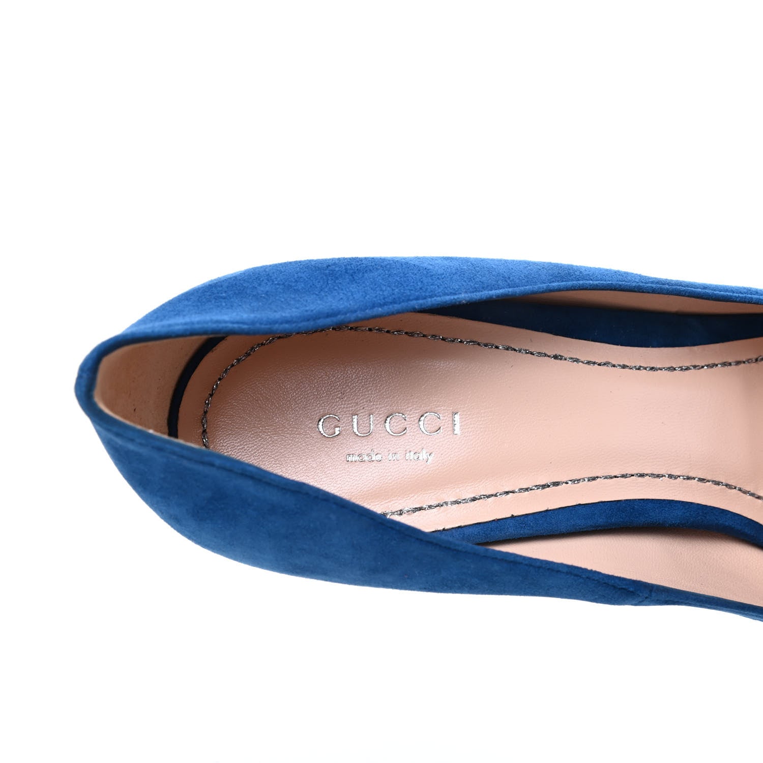 Gucci Suede Dionysus Pumps 41 Blue 8 of 11