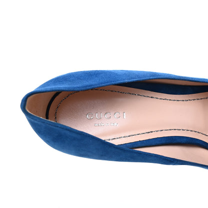 Gucci Suede Dionysus Pumps 41 Blue 8 of 11
