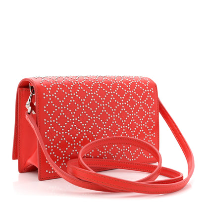 Alaia Calfskin Arabesque Studded Franca Crossbody Piment 4 of 11