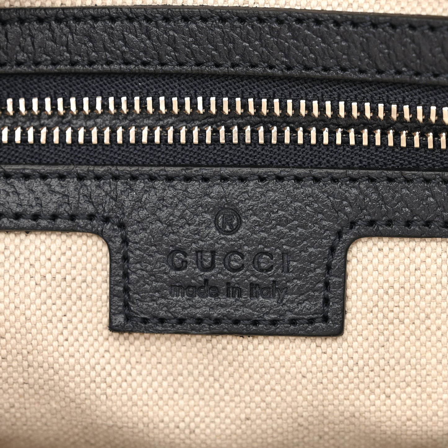 GG Supreme Monogram Small Horsebit 1955 Shoulder Bag Beige Blue