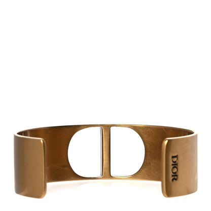 Christian Dior Metal 30 Montaigne Cuff Bracelet Gold 3 of 4