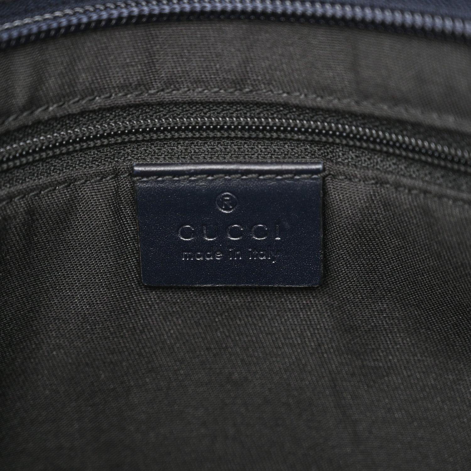 Gucci GG Supreme Monogram Web Flat Messenger Bag Navy 6 of 12