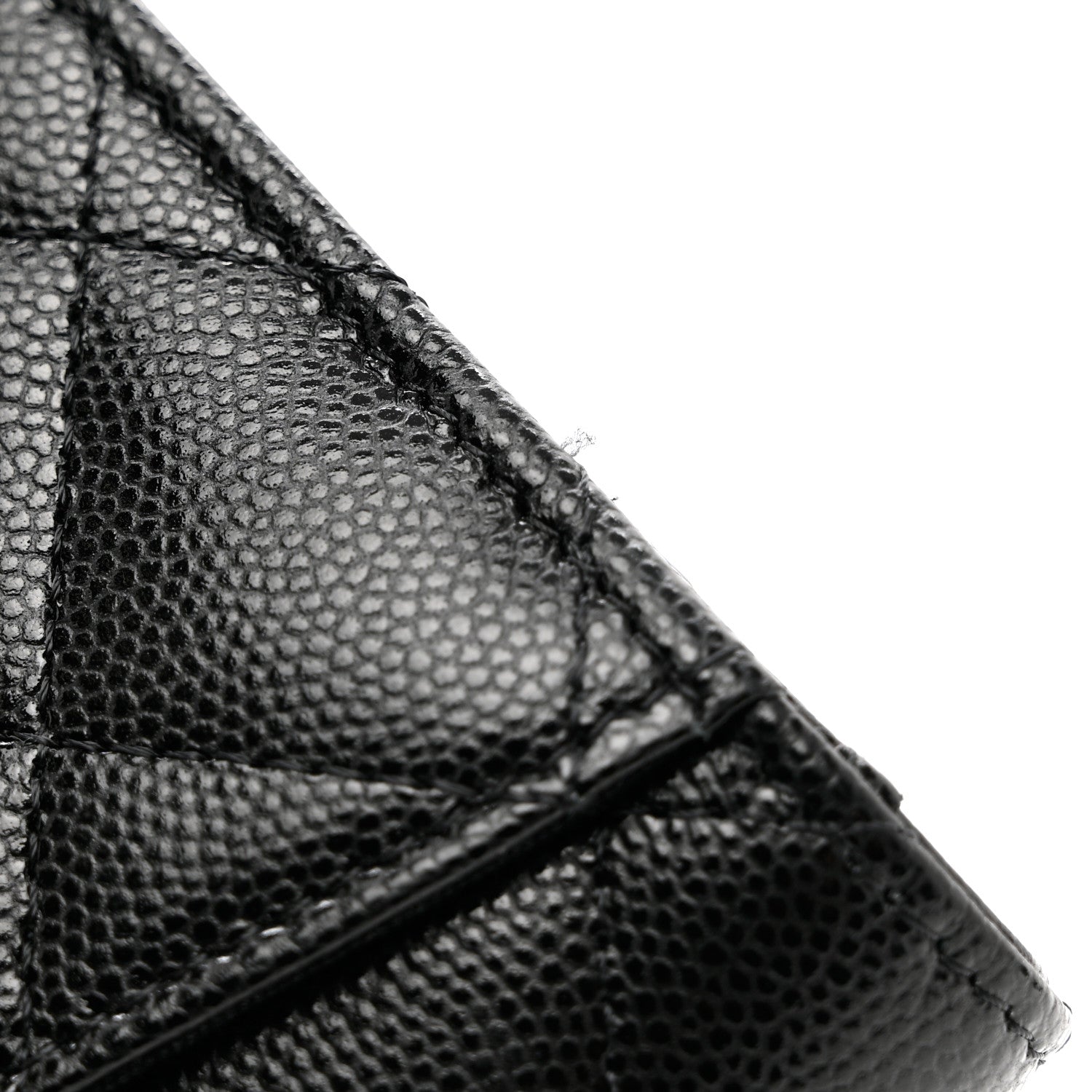 Chanel Caviar Quilted Medium Gusset Flap Wallet Black 8 of 9