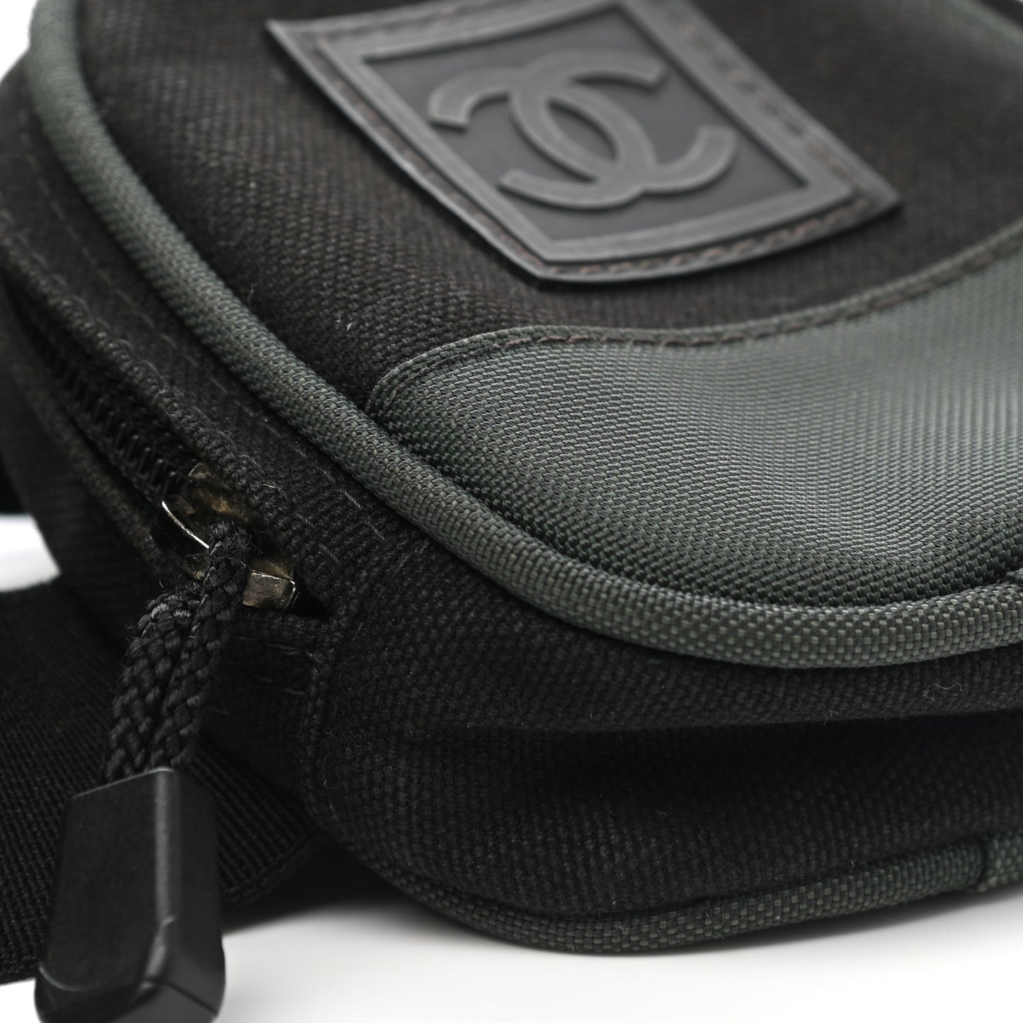 Canvas Nylon Sport Arm Pouch Black Green