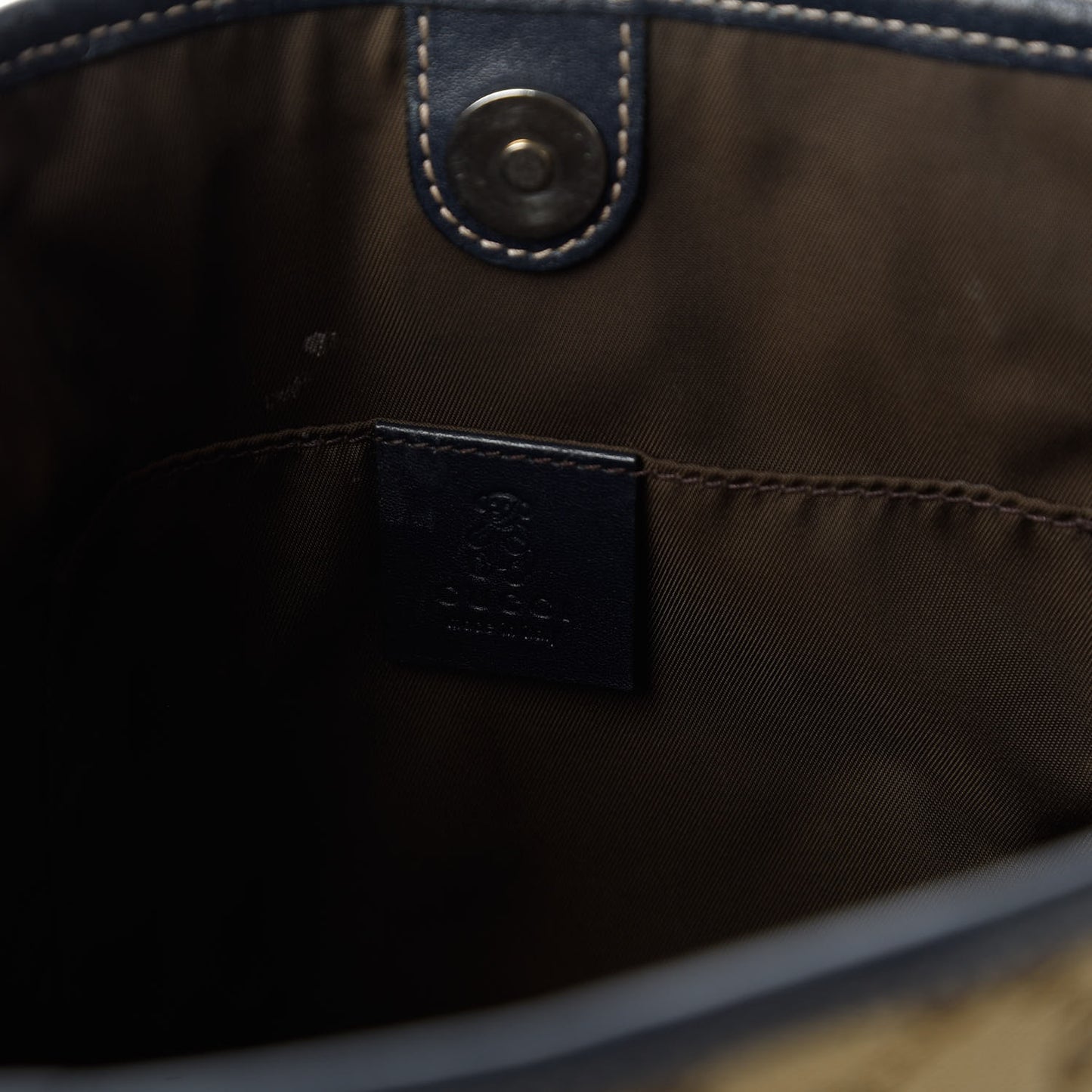 GG Monogram Childrens Mini Zoo Bird Tote Navy