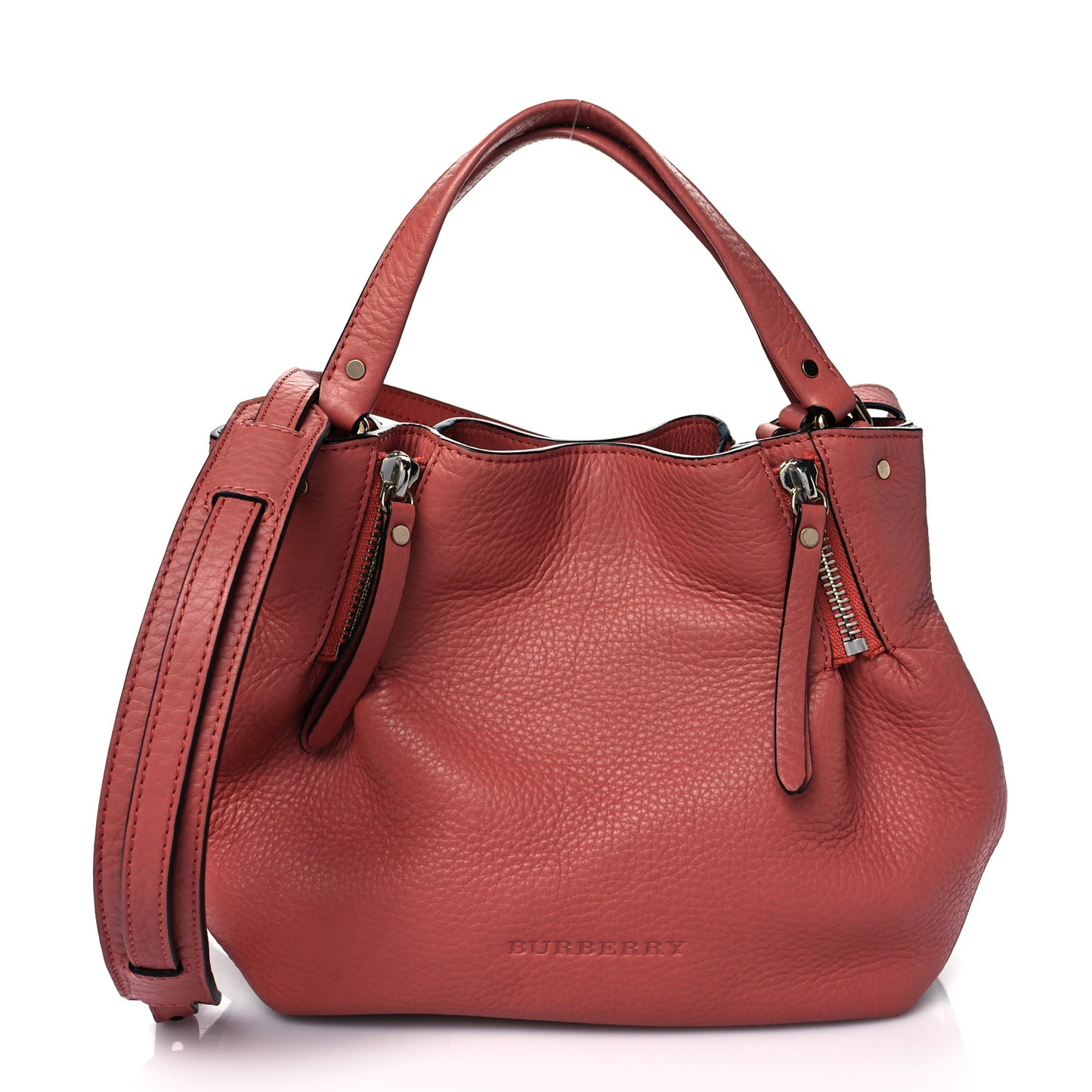 Grainy Calfskin House Check Small Maidstone Pink