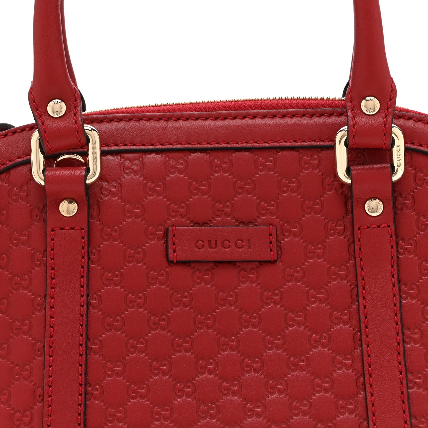 Soft Microguccissima Mini Dome Bag Rosso