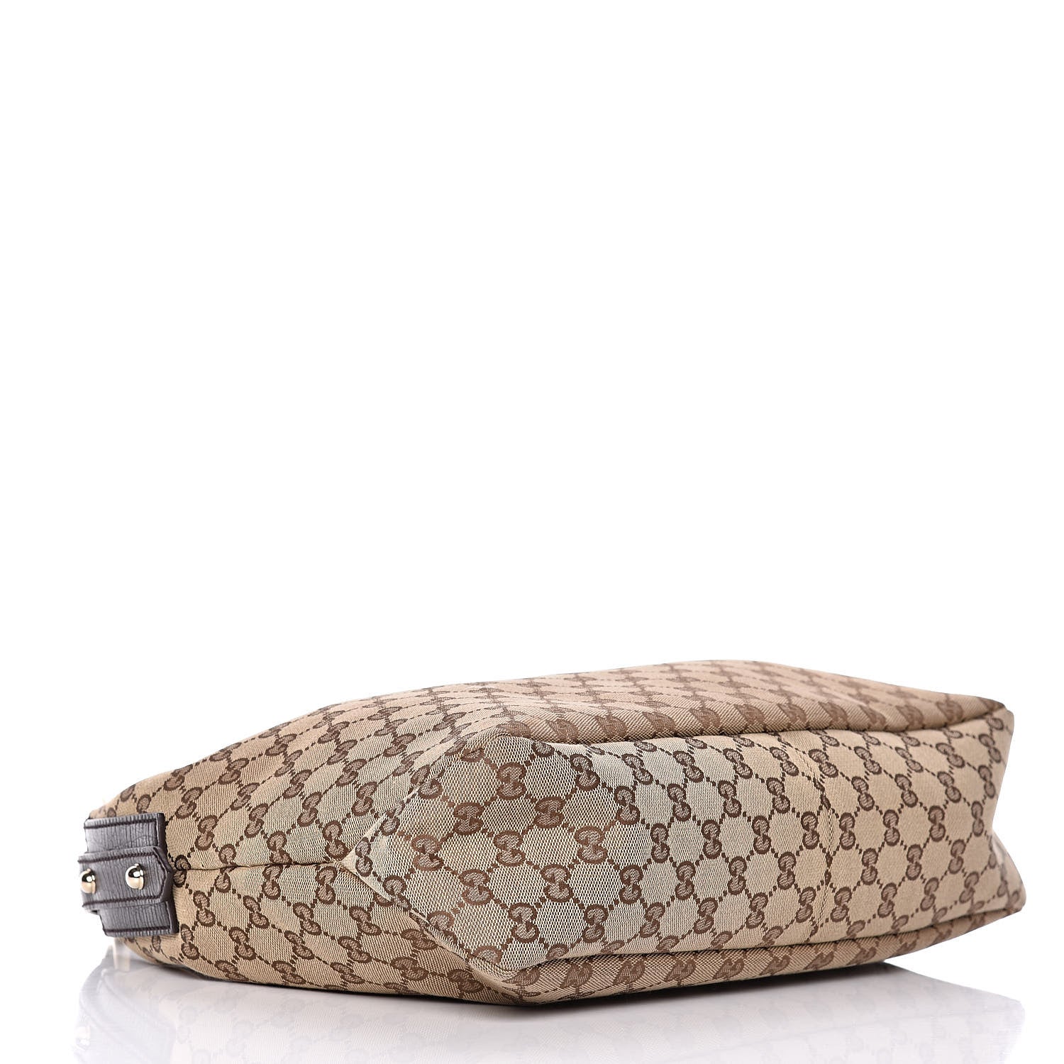Gucci Monogram Medium Horsebit Chain Hobo Dark Brown 4 of 10