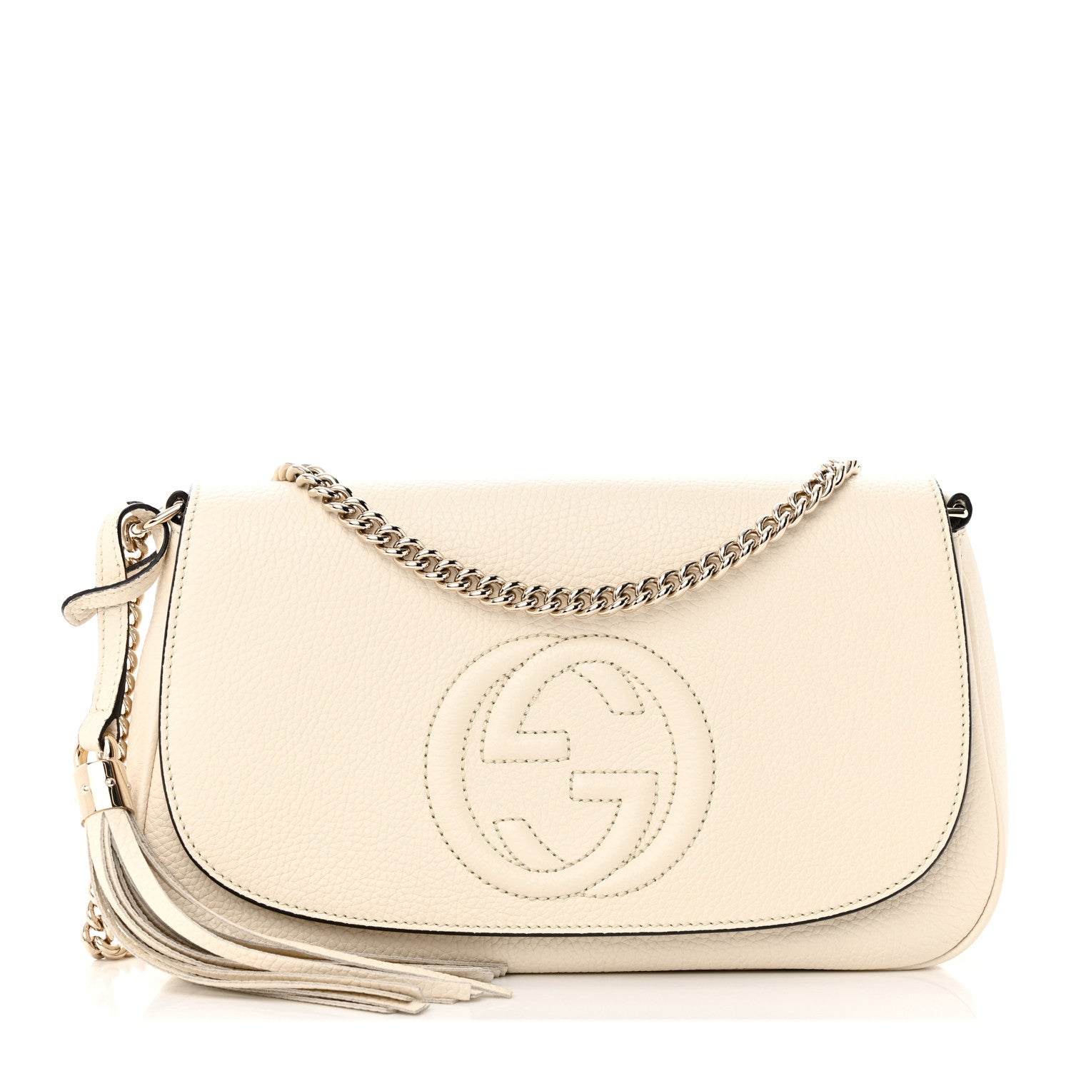 Gucci Cellarius Calfskin Medium Soho Flap Crossbody Ivoire 1 of 14