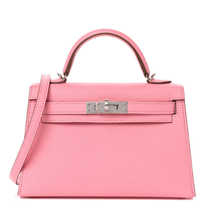 Hermes Chevre Mysore Mini Kelly Sellier 20 Rose Confetti 1 of 29