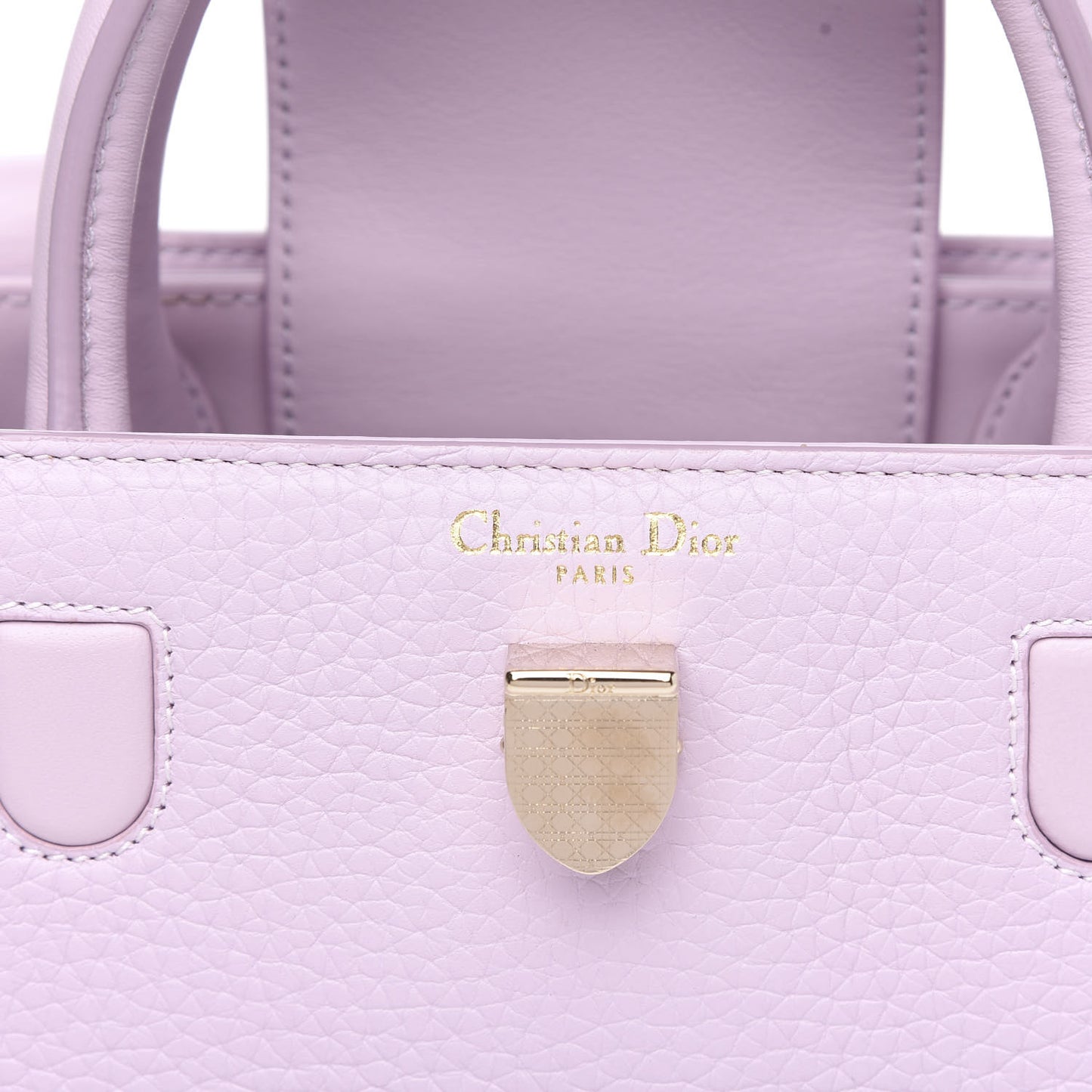 Grained Calfskin Mini Diorever Flap Lilac