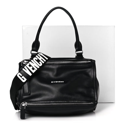 Givenchy Calfskin Small Pandora Logo Strap Black 14 of 14