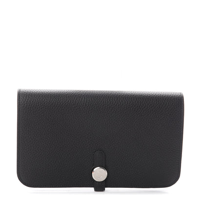 Hermes Togo Dogon Duo Wallet Black 1 of 5