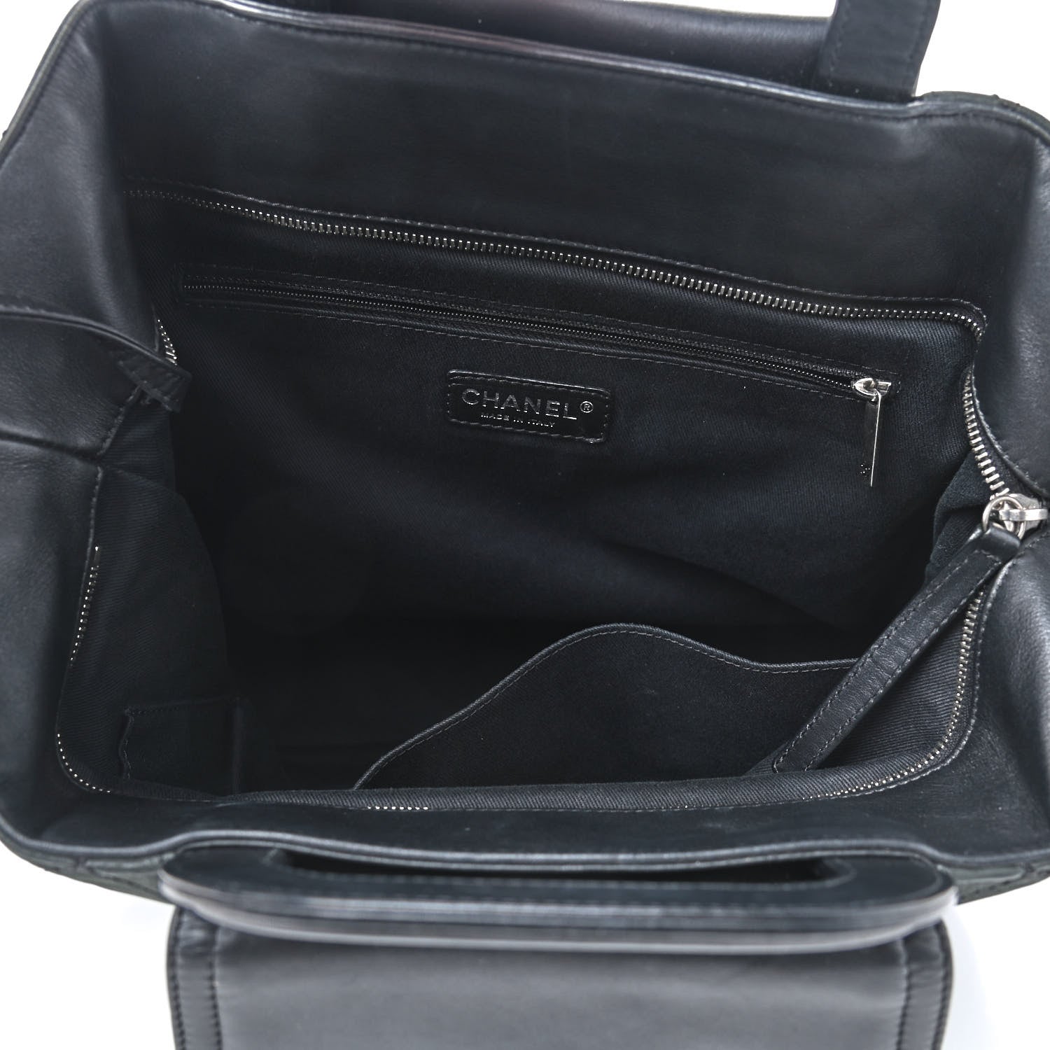 Chanel Iridescent Calfskin Quilted In The Mix Shopping Tote Black 5 of 9