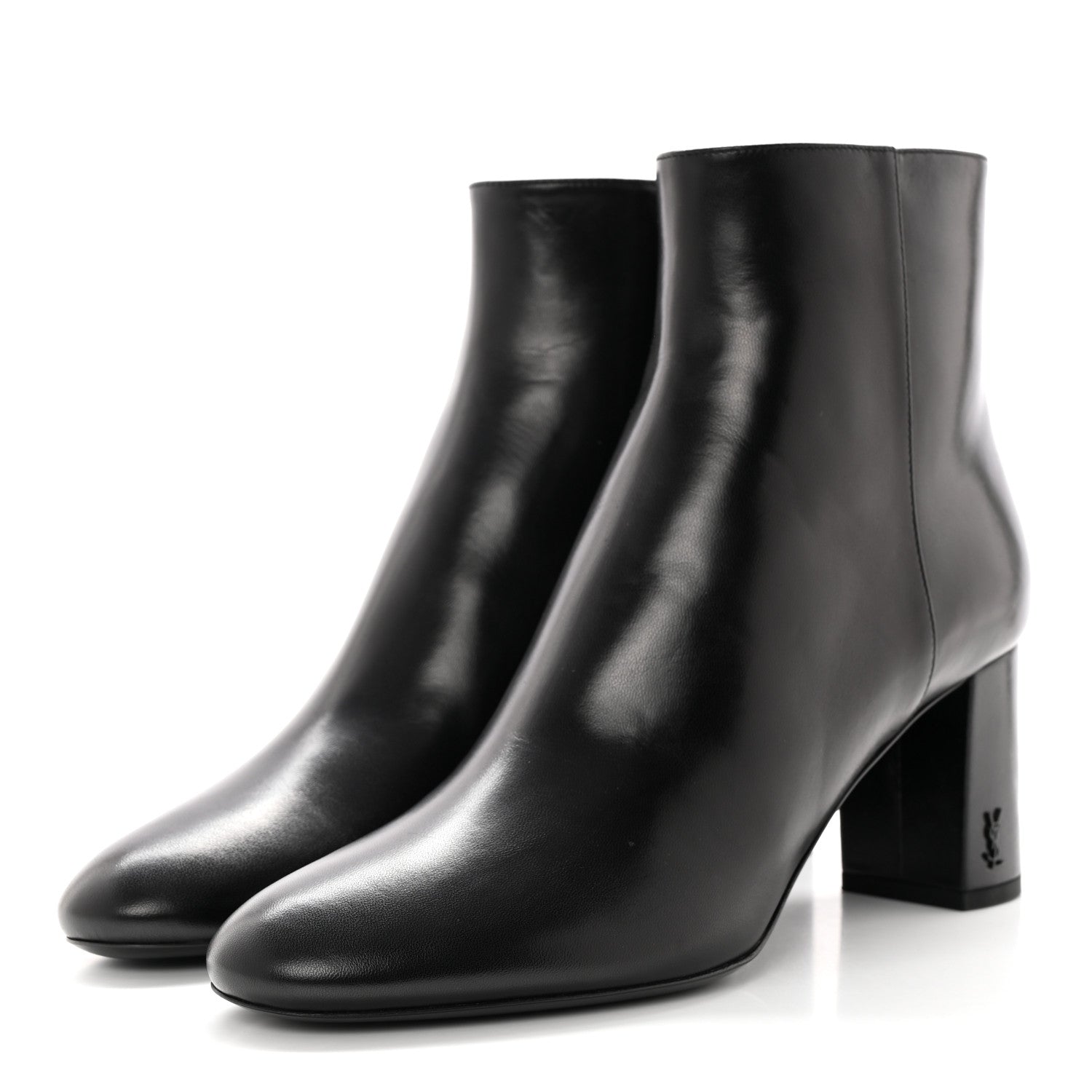 Saint Laurent Nappa Vendome Loulou Ankle Zip Boots 39.5 Black 3 of 12