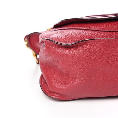 Chloe Calfskin Medium Marcie Satchel Peony Red 9 of 11