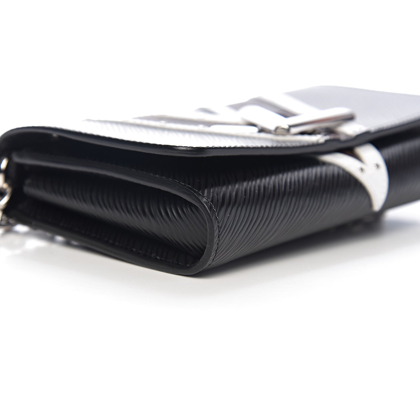 Epi Monogram Studded Twist Chain Wallet Black
