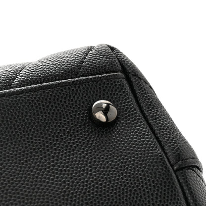 Chanel Caviar Chevron Quilted Small Coco Handle Flap So Black 11 of 14