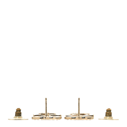 Chanel Crystal CC No 5 Drop Earrings Gold 3 of 5