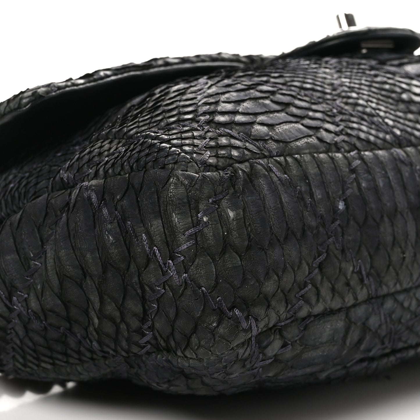 Snakeskin Ultimate Stitch Flap Black