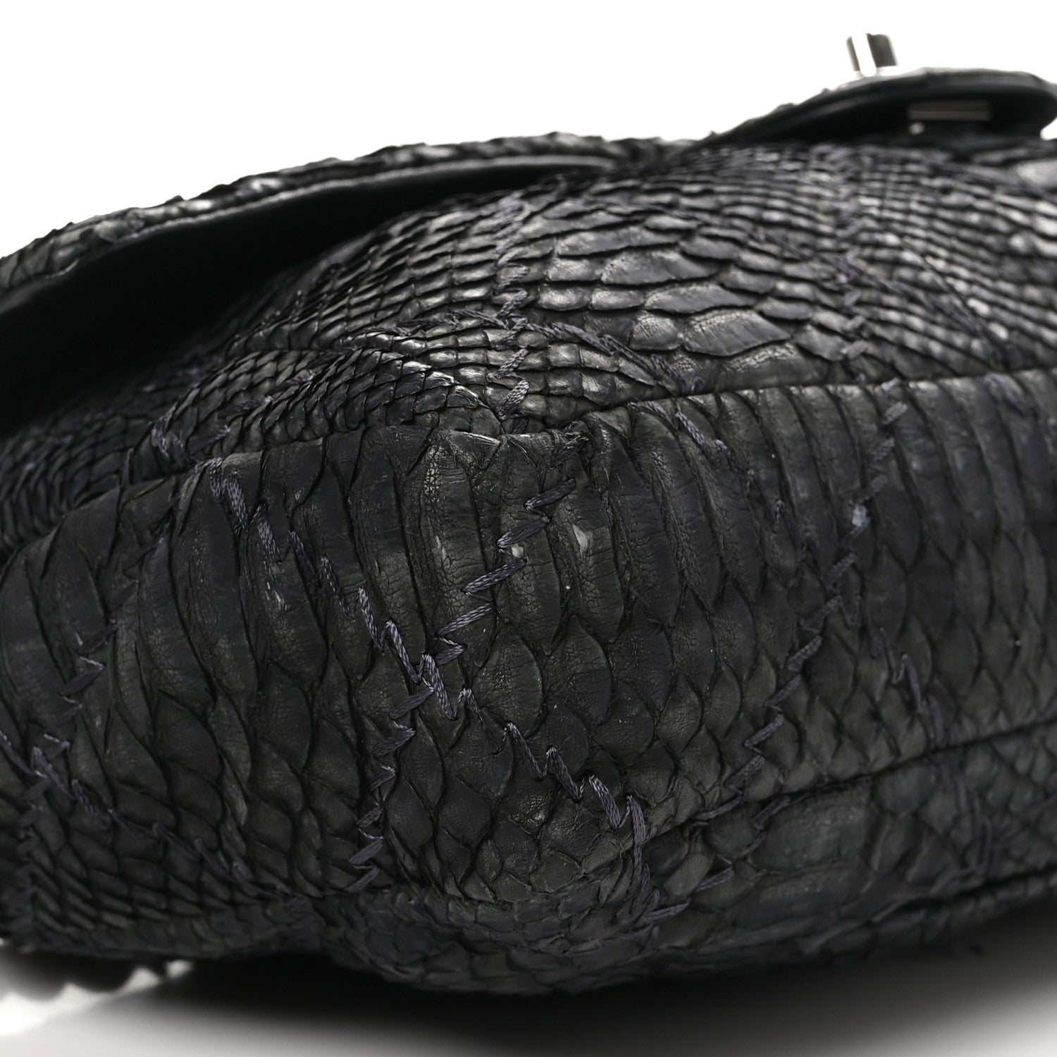 Chanel Snakeskin Ultimate Stitch Flap Black 9 of 11