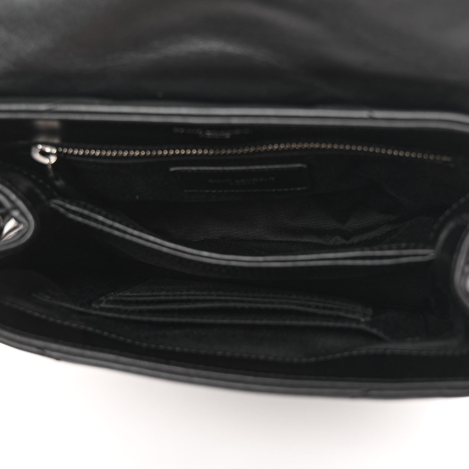 Saint Laurent Calfskin Y Quilted Monogram Toy Loulou Crossbody Bag Black 5 of 12