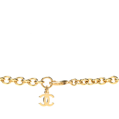 Chanel Metal Large CC Pendant Chain Necklace Gold 4 of 5