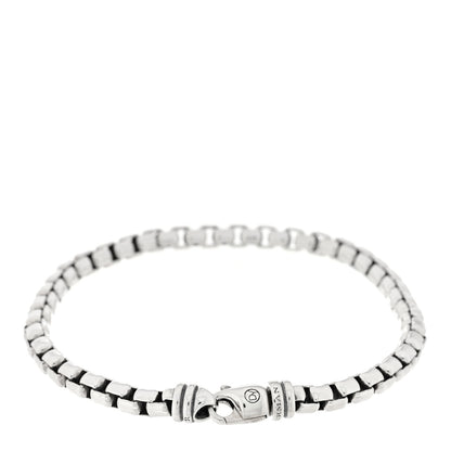 David Yurman Sterling Silver 5mm Box Chain Bracelet 2 of 3