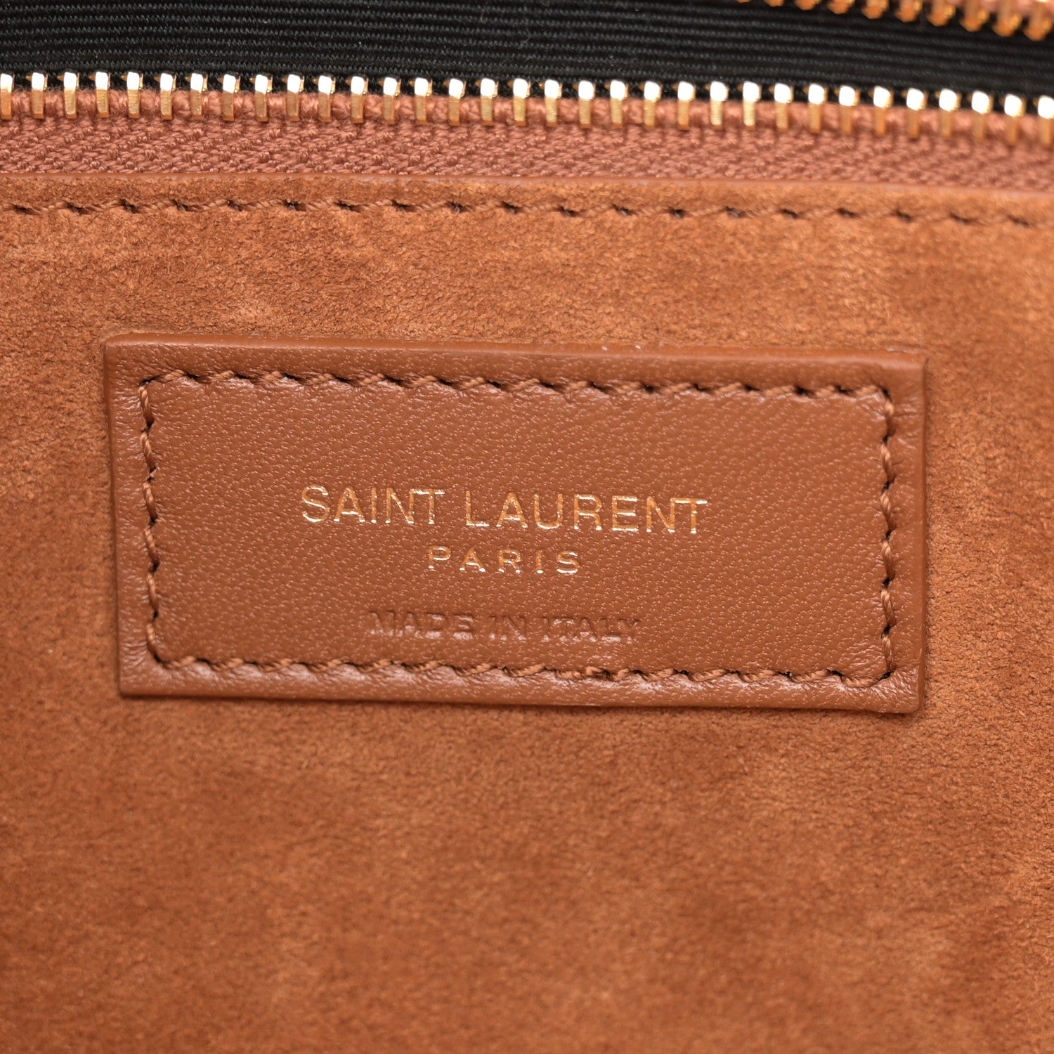 Saint Laurent Calfskin Crocodile Embossed Le 5 A 7 Hobo Black 6 of 10
