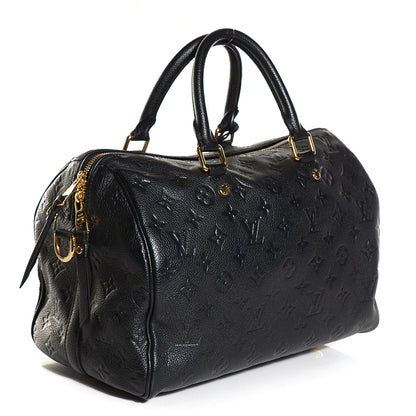 Louis Vuitton Empreinte Speedy Bandouliere 30 Black 3 of 7