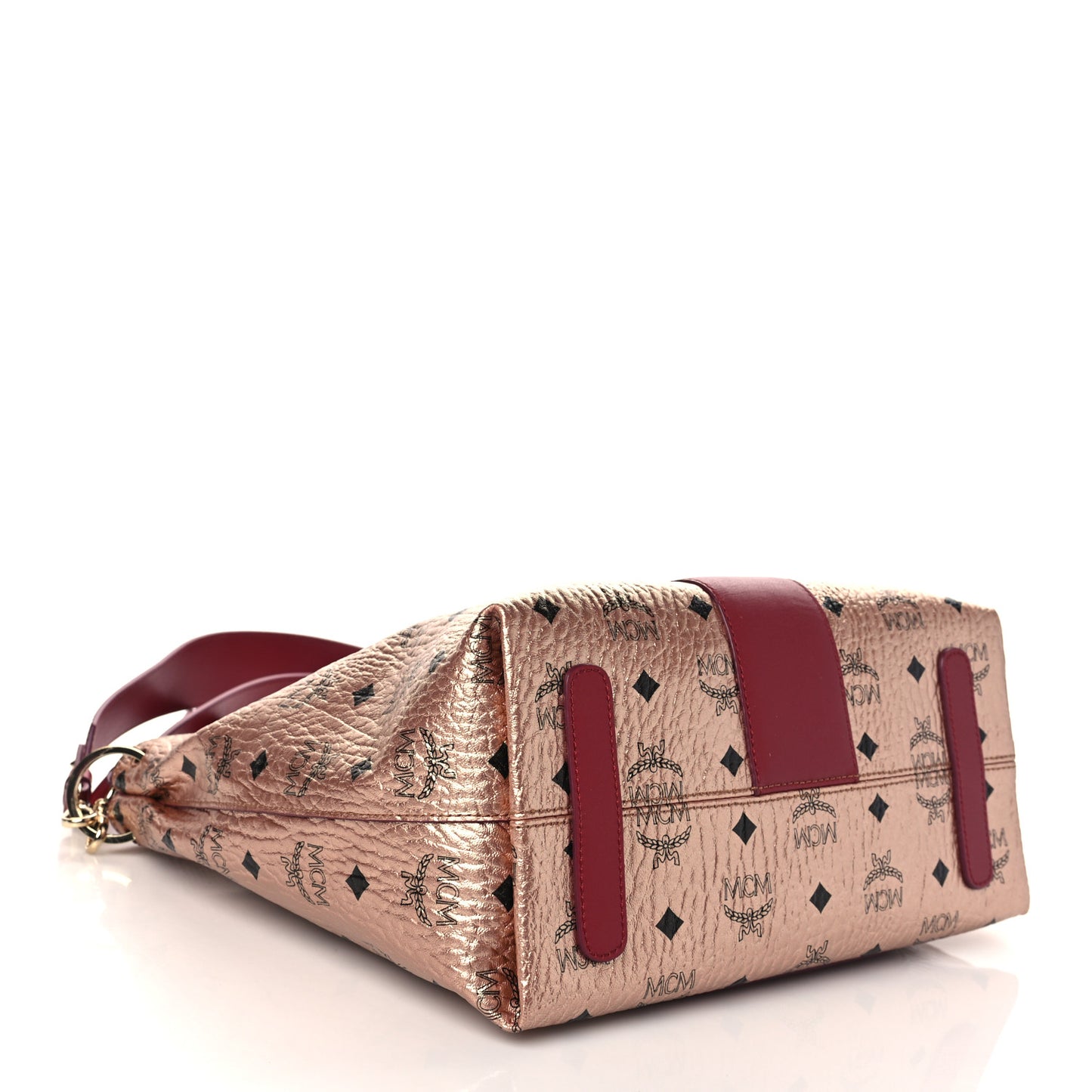 Metallic Visetos Medium Klara Hobo Champagne Gold