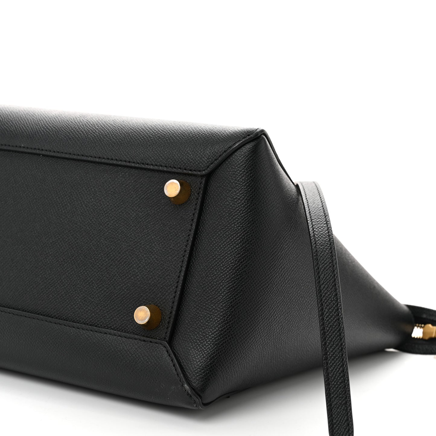 Grained Calfskin Mini Belt Bag Black